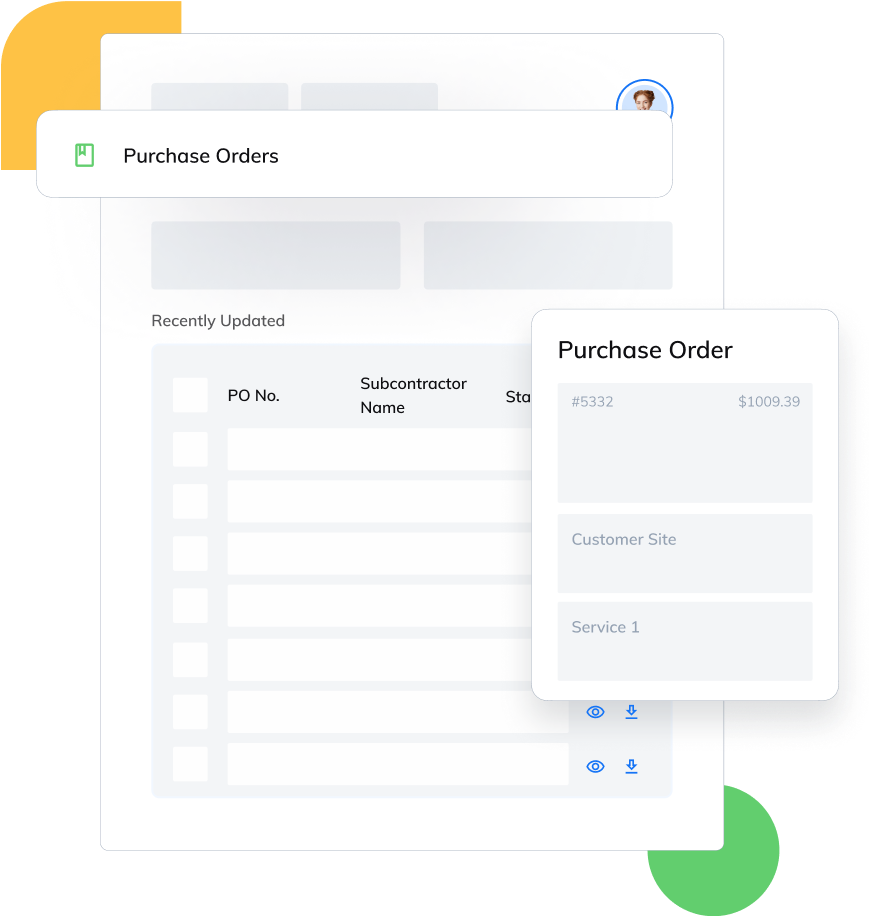 Send and receive purchase orders and manage inventory